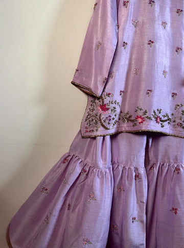 Lilac Gharara Set