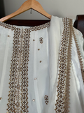 White Anarkali
